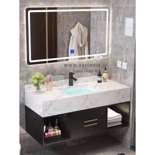 روشویی سرامیکی مدرن با کابین زرین نیک کد CK010