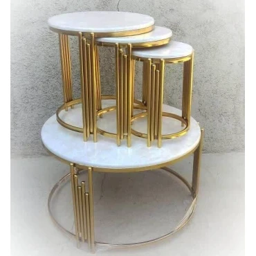 میز عسلی مبلمان استیل کد 1