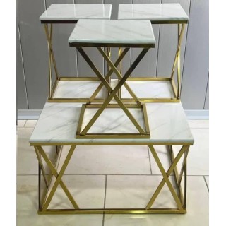 میز عسلی مبلمان استیل کد 2