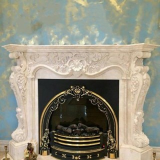 شومینه کلاسیک فریم سنگ برقی کد45