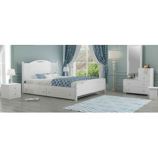 تخت خواب دو نفره MDF وکیوم مدل روما