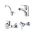 ست شیرآلات مدل راهو کروم
