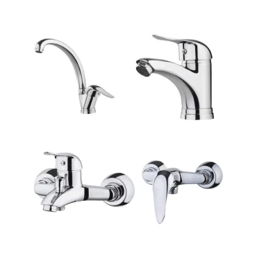 ست شیرآلات مدل راهو کروم