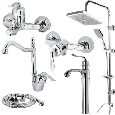 ست شیرآلات مدل آتن قهرمان تک 2024 مجموعه 6 عددی*124