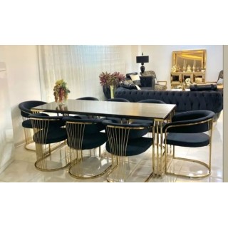 میز و صندلی نهارخوری مدل جارویی ۴نفره