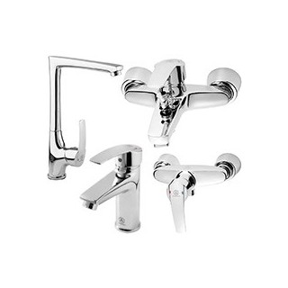 ست شیرآلات قهرمان مدل بهادر کروم