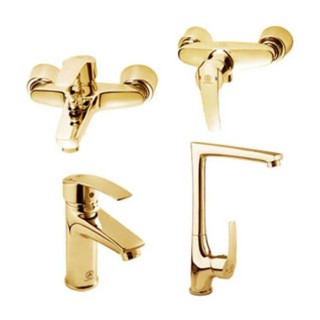 ست شیرآلات قهرمان مدل بهادر طلایی