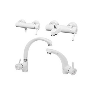 ست شیرآلات قهرمان مدل ارکیده سفید