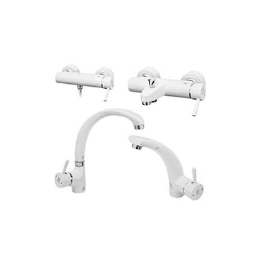 ست شیرآلات قهرمان مدل ارکیده سفید