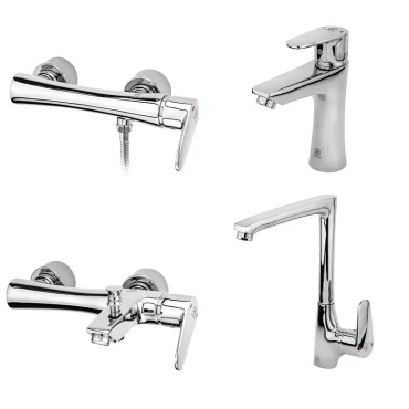 شیرآلات ظرفشویی قهرمان مدل باران کروم