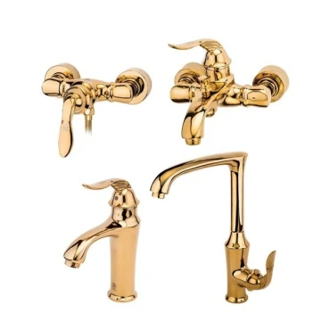 ست شیرآلات قهرمان مدل دریا سزار طلایی