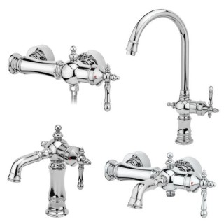 ست شیرآلات قهرمان مدل نگین  کروم