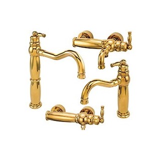 ست شیرآلات قهرمان مدل آنتیک طلایی