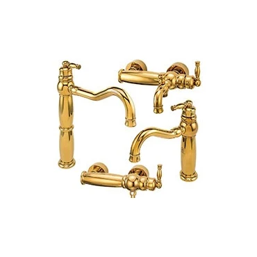 ست شیرآلات قهرمان مدل آنتیک طلایی