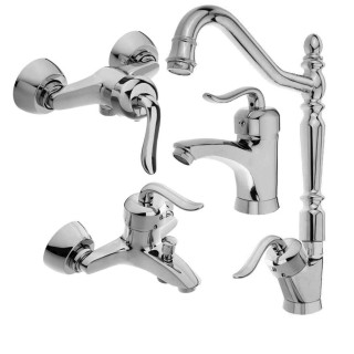 ست شیرآلات بامبو کروم ا Bambo Chrome