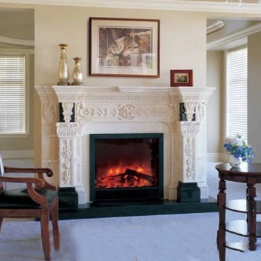 شومینه کلاسیک فریم سنگ برقی کد 100