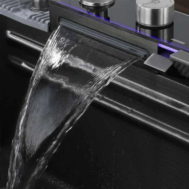 سینک ظرفشویی آبشاری ELK مدل پیانویی 2 کلید S-32