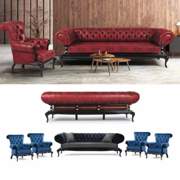 ست مبل راحتی هشت نفره چستر نیو