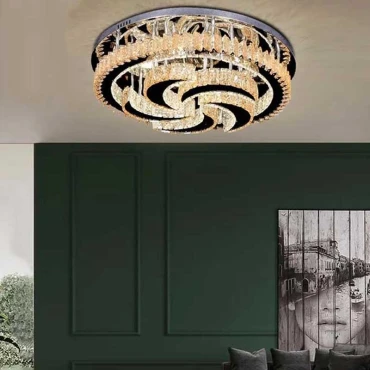 لوستر کریستالی سقفی طرح آیسان