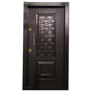 درب یک رویه فلز مدل دو قاب حصیری-کدD 4