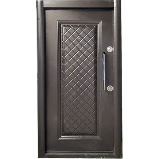 درب یک رویه فلزی تک قاب لوزی-کد D 6