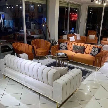 مبلمان صدفی راحتی 7 نفره