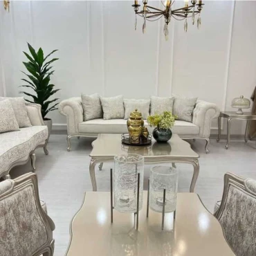 مبل کلاسیک فرانسوی چستر روما 8 نفره