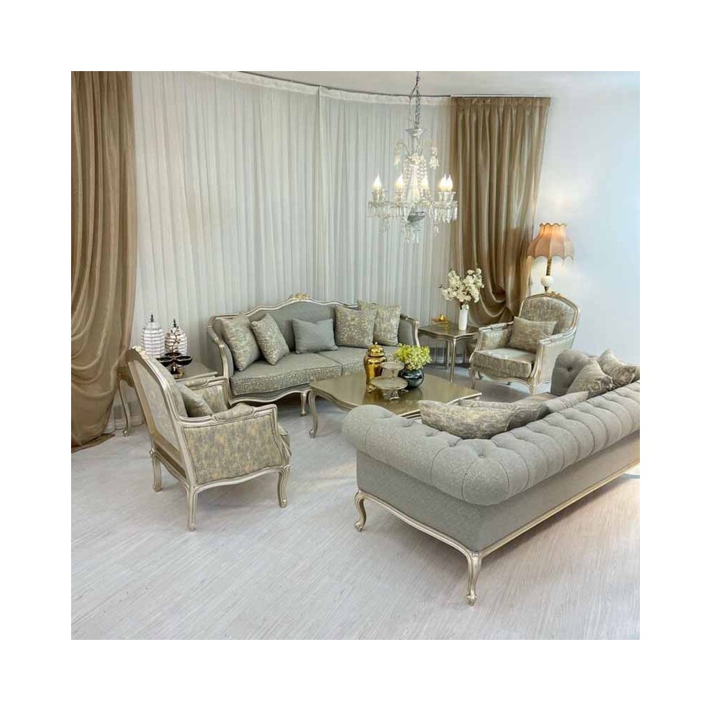 مبل کلاسیک مدل فرانسوی تاج منبتی