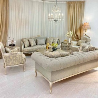 مبل کلاسیک مدل فرانسوی تاج منبتی