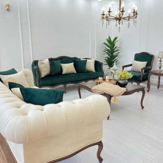 مبل کلاسیک چستر فرانسوی دیانا 8 نفره