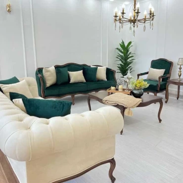 مبل کلاسیک چستر فرانسوی دیانا 8 نفره