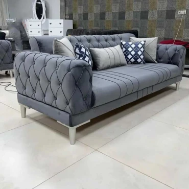 مبل راحتی چستر یونانی 7 نفره پایه فلزی