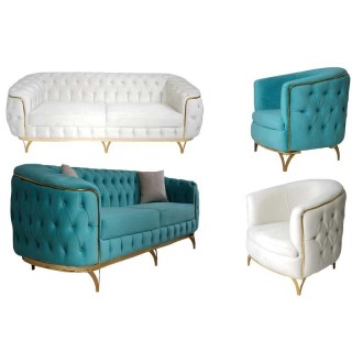 مبل راحتی چستر مدل دیاکو 8 نفره