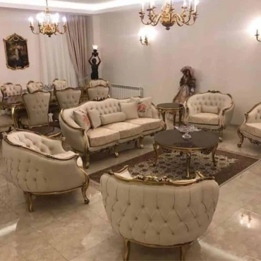 مبل استیل زمرد 7 نفره