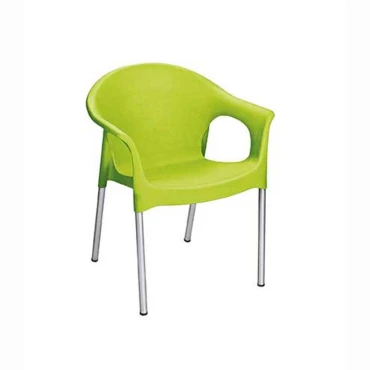 صندلی  دسته دار پایه فلزی  مدل 990 ناصر پلاستیک