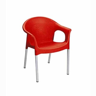 صندلی  دسته دار پایه فلزی  مدل 990 ناصر پلاستیک