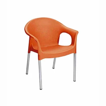 صندلی  دسته دار پایه فلزی  مدل 990 ناصر پلاستیک