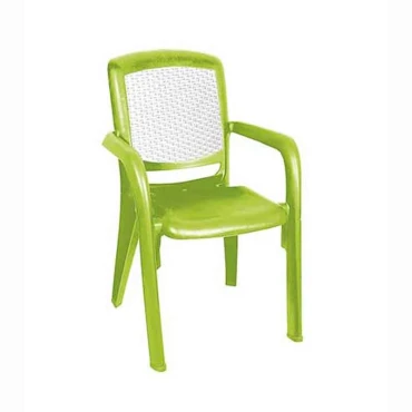 صندلی دسته دار دورنگ مدل 887 ناصر پلاستیک