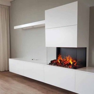 شومینه برقی مدرن ال سی دی سه طرفه