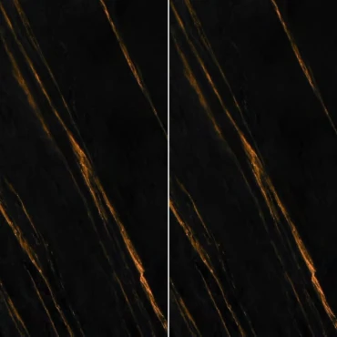 سرامیک 80×160 نانو پولیش ایفا سرام مدل هکتور مشکی طلایی 13 میل