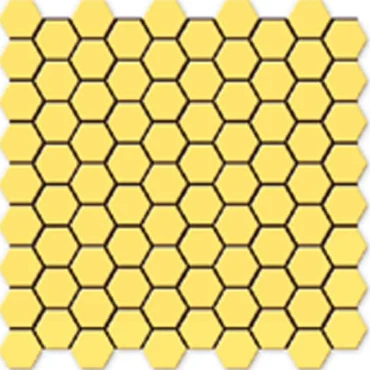 سرامیک استخری 3.3×3.3 البرز مدل SG Yellow 02 شش گوش