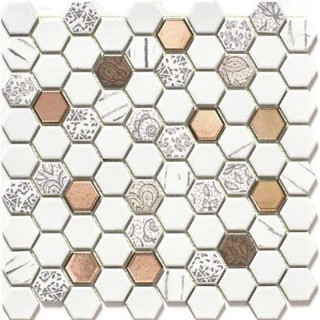 سرامیک استخری 3.3×3.3 چیتا مدل رایان شش گوش