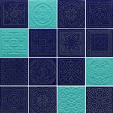 سرامیک استخری کارتیر 7.5×7.5 چیتا مدل Mix Blue & Green