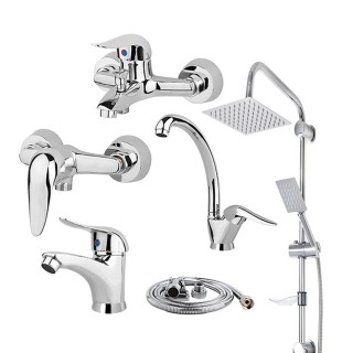 ست شیرآلات مدل اقتصادی لوکس مجموعه 6 عددی