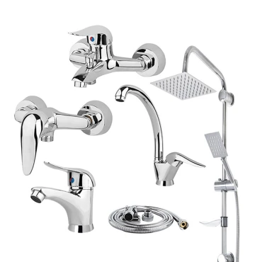 ست شیرآلات مدل اقتصادی لوکس مجموعه 6 عددی