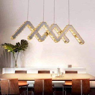 لوستر لاینر مدرن کریستالی شانا سایز 90