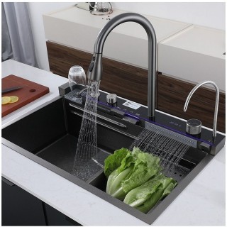 سینک ظرفشویی آبشاری پیانویی 5 کلید سیتی مارکت (City market)