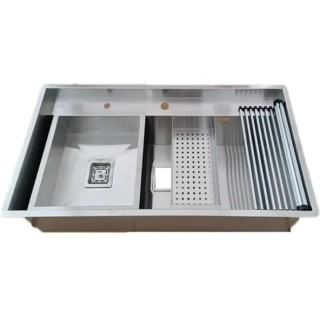 سینک استیل دستساز بنتو D۷۴ bento ظرفشویی ورق 1.2 میل