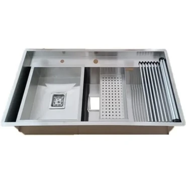 سینک استیل دستساز بنتو D۷۴ bento ظرفشویی ورق 1.2 میل