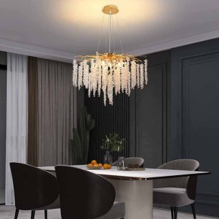 لوستر كريستالی برفی وارداتی